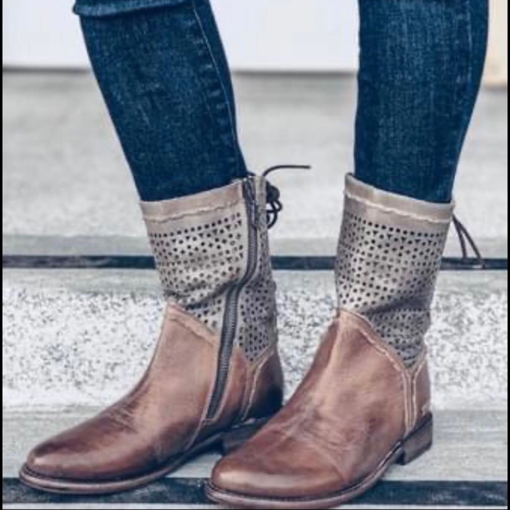 Bed Stu Cheshire Tan/Taupe Rustic Ladies Boots